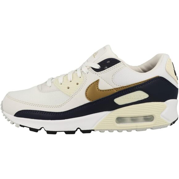 Nike Shoes - Nike Air Max 90 Next Nature Women's Shoes,Coconut Milk/Metallic Gold 7.5